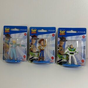 Disney Pixar Toy Story Mattel Micro Collection Figurine Lot of 3